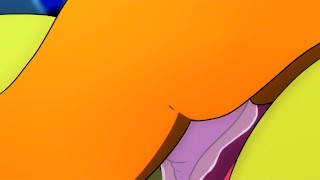 Patreon/Blitzdrachin : Charmander x Grovyle hentai furry yiff animation size difference cum inside