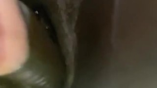 Pounding my pussy until it squirts 