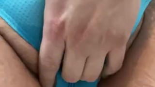 Peeing my panties and playing a little 