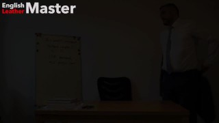 Teacher tells adult student to stay after class to worship his ass and fart in his face PREVIEW