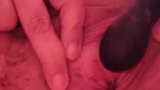 Horny wife up close pussy play 
