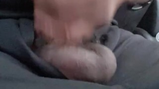 In car masterbating