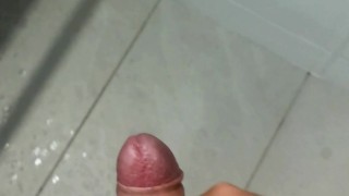 7 CUM BLASTS IN POOL TOILET