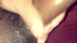 First Cumshot Of 2021 BBC Grunts & Shoots A Thick Load & Plays With The Mess Before Work