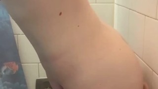 Fit Babe Does Yoga Naked Then Fucks Herself in Shower and Orgasms