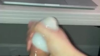 Jerking off to porn and talking dirty to myself