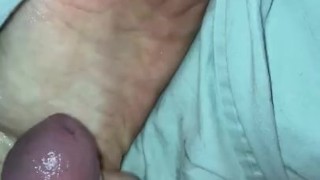 Shooting a huge load on my foot