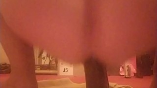 Fat ass fuck with dildo