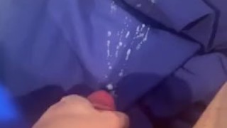 Jerking my 8" Cock and Busting a Huge Load