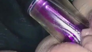 Little purple toy.