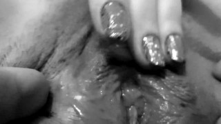 Playing with her beautiful pussy until she cum - 60 fps home made amature porn