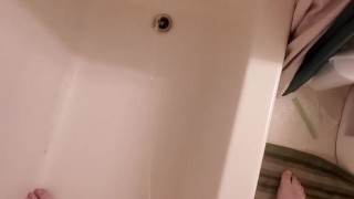 Pissing in the bathtub