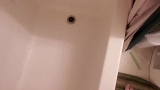 Pissing in the bathtub