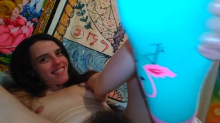 Hairy Pussy Onlyfans PinkMoonLust Plays with Cute Sock Fetish Flamingo Socks Hairiest Legs Ankles