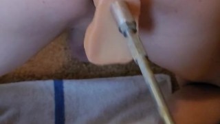 Gaped by my fuck machine 