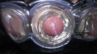 fleshlight quick shot launch super up close HD cumshot slow motion! ~ LoadsMalone
