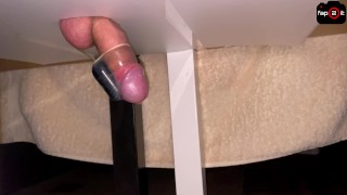 Intense Guy Orgasm On Milking Table With Moaning And Post Orgasm Vibration - 4K