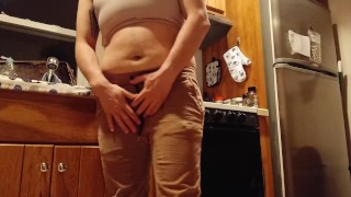 Water Fountains Makes Trans Piss On Kitchen Floor 