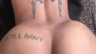 Mariibrazy rides her dildo 