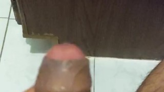 Masturbandome en el baño 