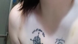 Kitten almost pees herself again