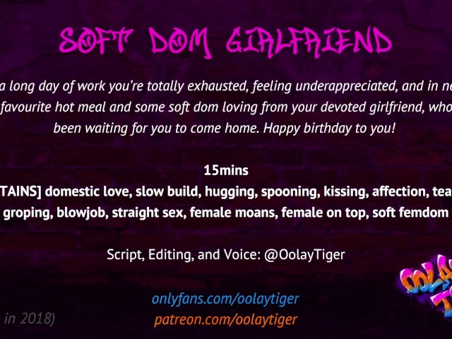 Soft Dom Girlfriend | Erotic Audio Play by Oolay-Tiger - Free Porn Videos -  YouPorn