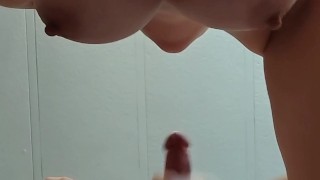 Amateur sex in the shower and sucking cock out of the shower part 3