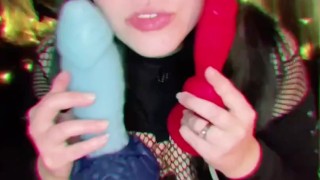 Goth girl bad dragon blowjob