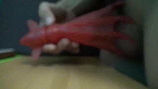 コウモリダコを犯し、更に中出しまでしてしまう変態君。