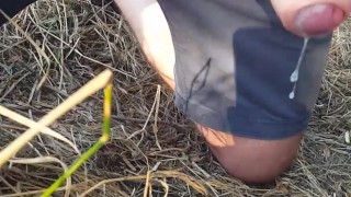 Huge cumshot with a big dick