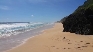PISSING in Paradise # PEE from Rock of a Tropical Beach