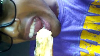 Jizz on toasted garlic bread