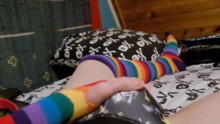 hung twink in jockstrap shows off