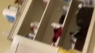 Cumming in the bathroom