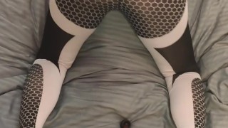 Yoga instructor get turn on while practice and masturbates her pussy till hard orgasm