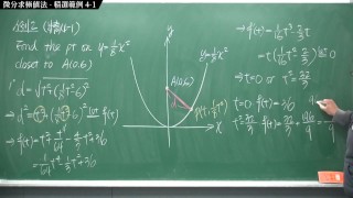 [重生][真・Pronhub 最大華人微積分教學頻道] 微分應用篇重點四：微分求極值法｜精選範例 4-1｜數學老師張旭