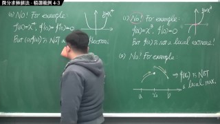 [重生][真・Pronhub 最大華人微積分教學頻道] 微分應用篇重點四：微分求極值法｜精選範例 4-3｜數學老師張旭