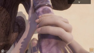 Wild Life / Gay Furry Blowjob in POV