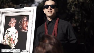 BurningAngel Marley Brinx Seduces A DILF Into Fucking Her During His Wife's Funeral