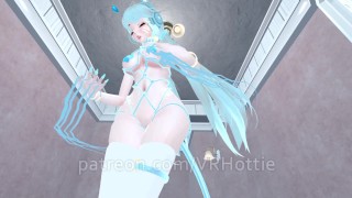 Blue Haired Cat Rope Bondage Headphones White Thicc Thighs Face Sits Riding BDSM POV Lap Dance