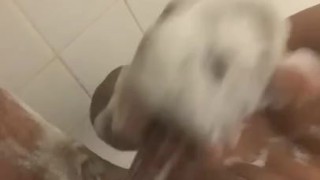 Shower Play Jerking My BBC