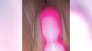 Playing with my pink wand. Follow me at the link