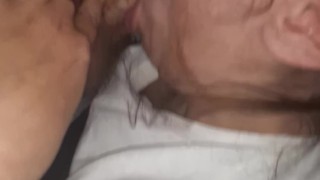 Deepthroating and begging for more