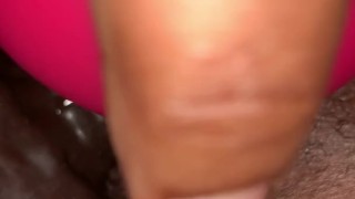 GETTING FUCKED & SQUIRTING ALL OVER HER DILDO