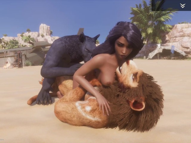 Wild Life / Maya Mating With 2 Furry - Free Porn Videos - YouPorn