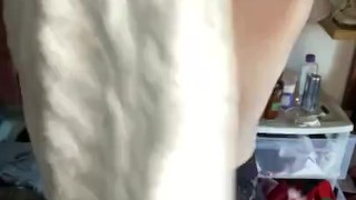 DearBex does laundry topless