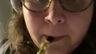 BBW smoking vape fetish 