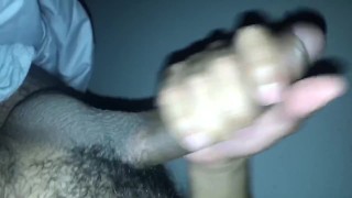 Jacking off while she records 
