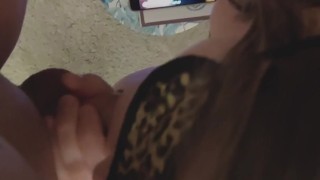 Blindfolded, facefucked and swallowing a strangers cum