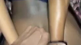 Naughty step sister gets cuffed by step brother 